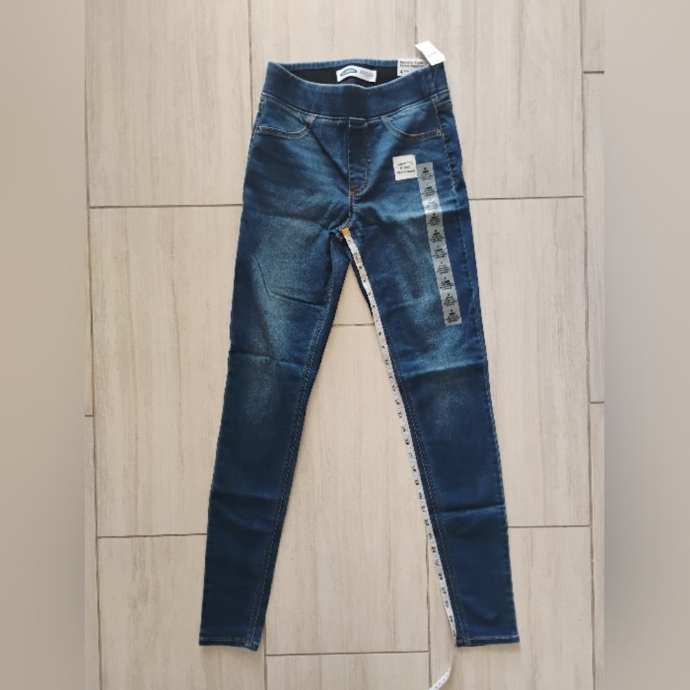 Old Navy Jeans Women's 4 Blue Rockstar Super Skinny Jeggings